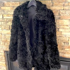 H&M Shaggy Coat Size XS